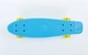Скейтборд пластиковый Penny LED WHEELS FISH 22in со светящимися колесами SK-405-10 (син-желтый) - изображение 4