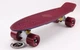 Скейтборд пластиковый Penny RUBBER SOFT TWIN FISH 22in двухцветная дека SK-410-5 (бордовый-т.синий) - изображение 2