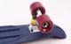 Скейтборд пластиковый Penny RUBBER SOFT TWIN FISH 22in двухцветная дека SK-410-5 (бордовый-т.синий) - изображение 4