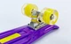Скейтборд пластиковый Penny LED WHEELS 22in со светящимися колесами SK-5672-3 (фиолетовый-желтый) - изображение 4
