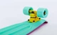 Скейтборд пластиковый Penny RUBBER SOFT TWIN FISH 22in двухцветная дека SK-410-7 (розовый-мятный) - изображение 2