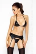 Комплект белья Passion под латекс CAPRI SET L/XL Черный ( EL10901 ) - изображение 1