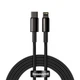Кабель Baseus Tungsten Gold Fast Charging Cable Type-C to Lightning PD 20W 2m CATLWJ-A01 Black - зображення 1