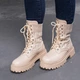 Ботинки женские Fashion Horseshoe 3367 39 размер 25 см Бежевый - изображение 1