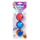 Игрушка для собак Три мяча с пищалкой GiGwi Ball, резина, 5 см - изображение 2