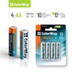 Батарейка ColorWay Alkaline Power AA/LR06 BL 4шт - зображення 2