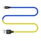 Кабель ColorWay USB-Lightning, 2.4А, 1м, Blue/Yellow (CW-CBUL052-BLY) - зображення 3