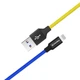 Кабель ColorWay USB-Lightning, 2.4А, 1м, Blue/Yellow (CW-CBUL052-BLY) - зображення 5