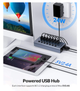 USB хаб Orico BT2U3-7AB USB 3.0 7 портів алюмінієвий з блоком живлення hub концентратор - зображення 2