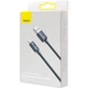 Кабель BASEUS Crystal Shine Series Fast Charging Data Cable USB to iP 2.4A Black 1.2м (CAJY000001) - зображення 4