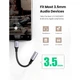 Адаптер UGREEN AV161 USB Type-C Male to 3.5mm Female Cable Aluminum Shell with Braided 10cm Space Gray (80154) - изображение 3
