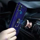Чехол Shield для Samsung Galaxy M21 / M215 бампер противоударный подставкой кольцом Dark-Blue - изображение 3