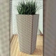 Горшок FormPlastic Rattana Slim kvadro - 30 бежевый (3890-051) - изображение 2