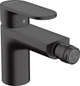 Смеситель для биде HANSGROHE Vernis Blend матовый черный 71210670 с донным клапаном - изображение 1