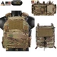 Плитоноска-тактический быстросъемный военный жилет Emersongear Quick Release LAVC ASSAULT PLate Carrier Multicam EM7404MC-1 - изображение 3