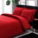 Двоспальний King Size комплект TAC Premium Basic Red Сатин-Stripe - изображение 1