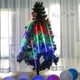 Светодиодная новогодняя цветная гирлянда Метеоритный дождь 2,5х0,5 м тающие сосульки трубочки на окно, Разноцветная - изображение 7