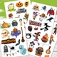 Стікерпак Helloween (наліпки на Хелловін, А5 формат, 4 листи) - изображение 1