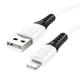 Кабель HOCO X82 USB - Lightning (2.4A) (1M) Білий - зображення 1
