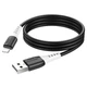 Кабель HOCO X82 USB - Lightning (2.4A) (1M) Чорний - зображення 1