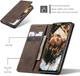 Чехол книжка с магнитом Xiaomi Redmi Note 11S CaseMe Dark Brown (29284-05) - изображение 2