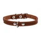 Ошейник "CoLLaR" одинарный (ширина 14мм, длина 27-35см) коричневый - изображение 2