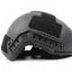 Баллистический шлем FAST Helmet из кевлара для военных под наушники пуленепробиваемая каска защиты 3А черный размер L - изображение 4