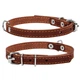 Ошейник "CoLLaR" одинарный (ширина 10мм, длина 22-30см) коричневый - изображение 1