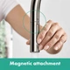 Змішувач для кухні із висувною лійкою HANSGROHE Talis M54 сатин латунь 72800800 - зображення 5