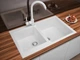 Гранитная кухонная мойка Lexona Status Compact белая 146 - изображение 5