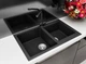 Гранитная кухонная мойка Lexona Status Compact черная 145 - изображение 6