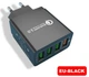 Зарядка для телефона QC 3.0 Quick Charge быстрая зарядка 35W 3A 4 USB 5V/9V/12V зарядное (710106472) Черный - изображение 3