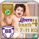 Подгузники Libero Touch 7-11 кг Размер 4 88 шт (7322541994109) - изображение 1