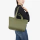 Сумка женская кожаная с двумя парами ручек шоппер средняя Regina Notte Shopper 2771 Хаки - изображение 2