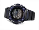 Мужские наручные часы Casio Collection W-S210H-1A с хронографом Черные\синий с подсветкой - изображение 3