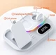 Док-станція з годинником та LED підсвічуванням STR 4 in 1 (для iPhone/Apple Watch/AirPods/USB) - White - зображення 6