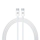 Кабель ArmorStandart ABMM093 USB-C to USB-C Cable 1m white (ARM63471) - изображение 1