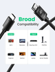 Высокоскоростной HDMI шнур кабель UGREEN 4K HDMI 2.0 в нейлоновой оплетке черный 3 м Black (HD119) - изображение 3