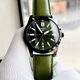 Мужские наручные часы с индикацией даты CASIO MTP-VD02B-3E Черные\зеленый экран - изображение 2