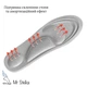 Устілки м'які на кожен день Comfort insoles 42.5-38р (27.5-24.5см), Sponge Foam сірого кольору, H-13 №6 - зображення 3