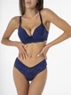 Комплект Moor Moor Mindal Бюстгальтер Push-up та Труски Сліп 2104 Синій 70В/M (26379) - зображення 4