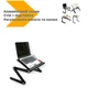 Подставка-стол для ноутбука Laptop Table T8 трансформер черный (lp-91749_576) - изображение 2