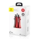 Автомобильное зарядное устройство Baseus Gentleman 2USB 4.8A Красный (CCALL-GB09) - изображение 10