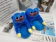 Тапочки кігурумі Хагі Ваги Kigurumi Домашні Huggy wuggy Сині Плюшеві Дитячі тканинні 28-33 (3148) - зображення 1
