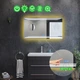 Прямоугольное зеркало с LED подсветкой 110 на 70 см, с двумя сенсорами и подогревом, модель Francisca La Mir (Franciscag369) - изображение 2