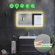 Прямоугольное зеркало с LED подсветкой 70 на 60 см, с двумя сенсорами и подогревом, модель Marita La Mir (Maritag07) - изображение 2