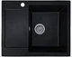 Мойка кухонная, прямоугольная, композитная Valetti 26N 62х50см Черная - изображение 3