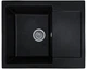 Мойка кухонная, прямоугольная, композитная Valetti 26N 62х50см Черная - изображение 1