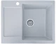 Мойка кухонная, прямоугольная, композитная Valetti 26R 62х50см Серая - изображение 2