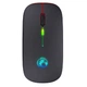 Беспроводная мышка iMice E-1300 1600dpi USB 2.4ГГц и Bluetooth RGB подсветка Black (534955) - изображение 2